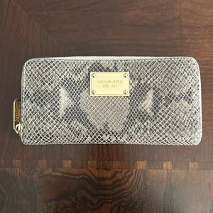 Michael Kors Snakeskin Wallet - Slightly Used